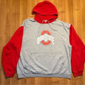 Vintage Ohio State Buckeyes Hoodie Mens 2XL Gray Pullover  Y2K